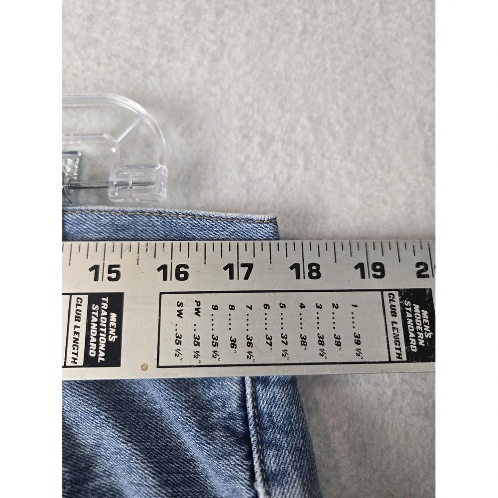 Levis Mens Blue 100% Cotton Denim Jeans 36 x 30 Button Fly